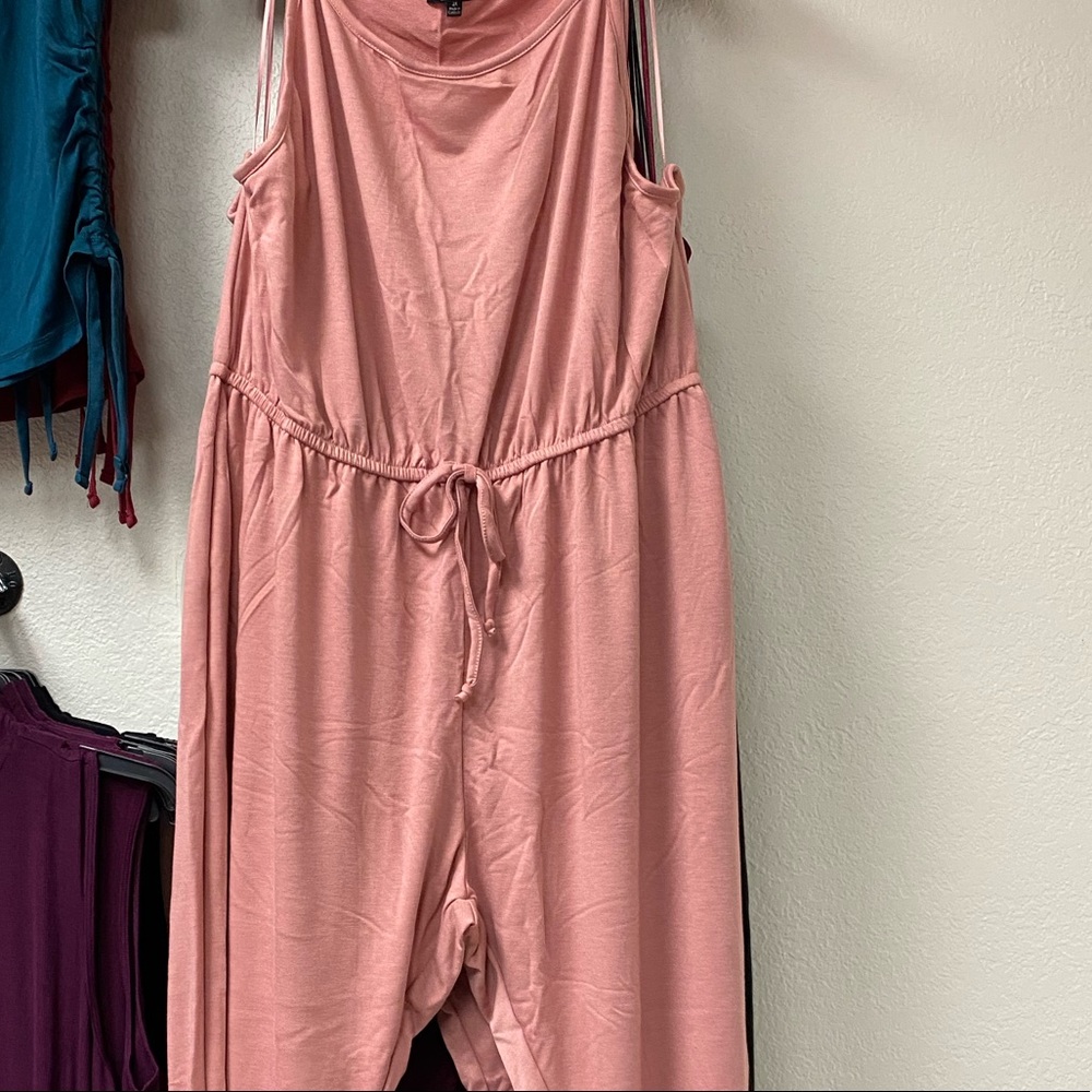 Cute one piece jumpsuit Mauve plus size